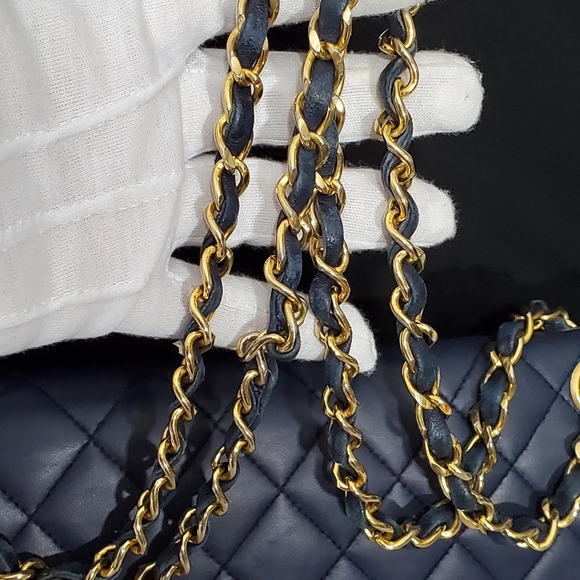 Authentic Chanel Lambskin Double Flap CC Bag (SOLD) - Picture 8 of 16